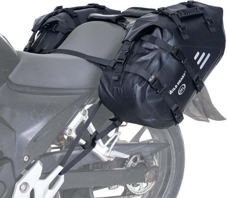 Sacoches De Guidon Et Selle Moto étanches En PU - Noir - Paire - Protection Contre La Pluie Pour Accessoires