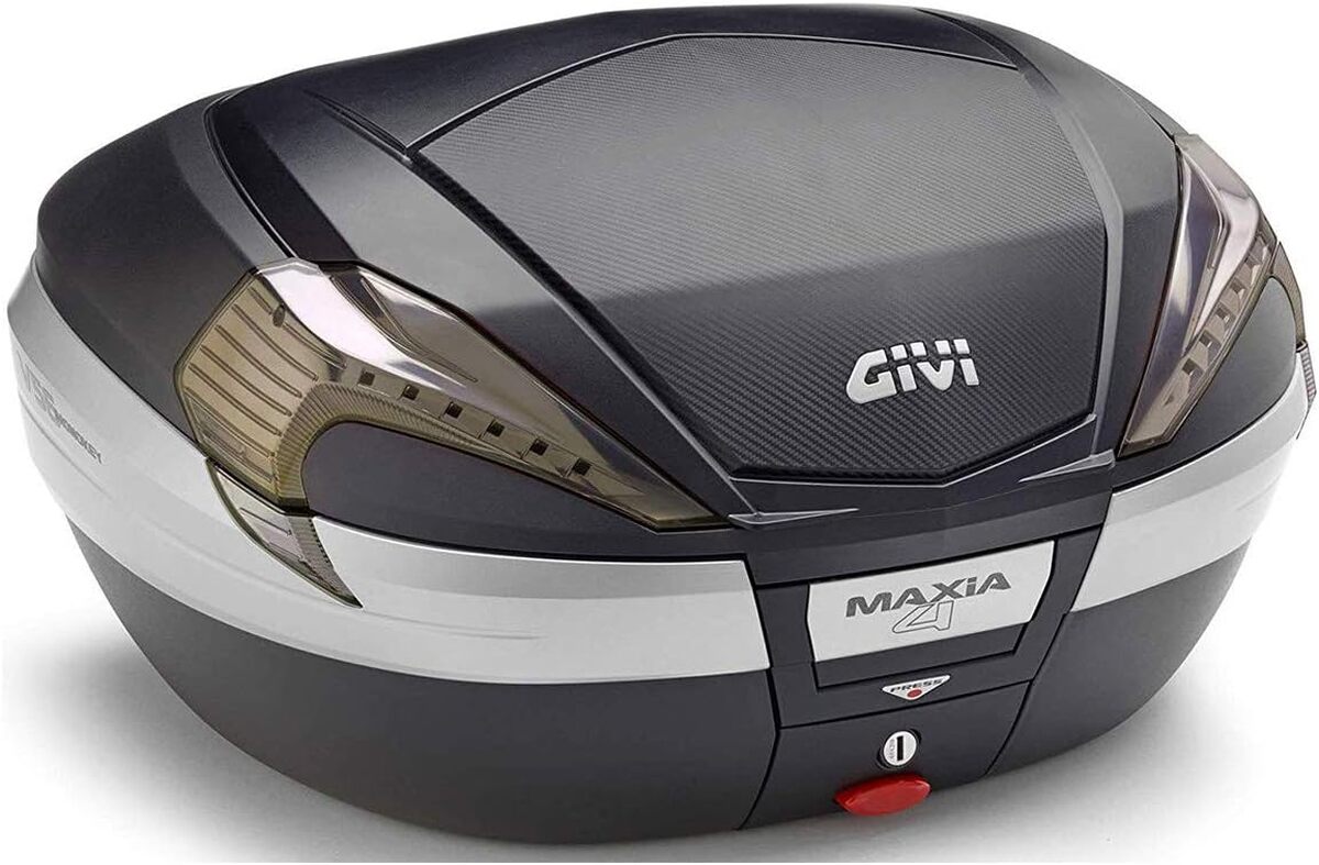 Test du top case Givi V56 Maxia 4 Tech