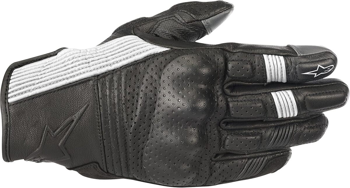 Test des gants Alpinestars Mustang V2 noir/blanc