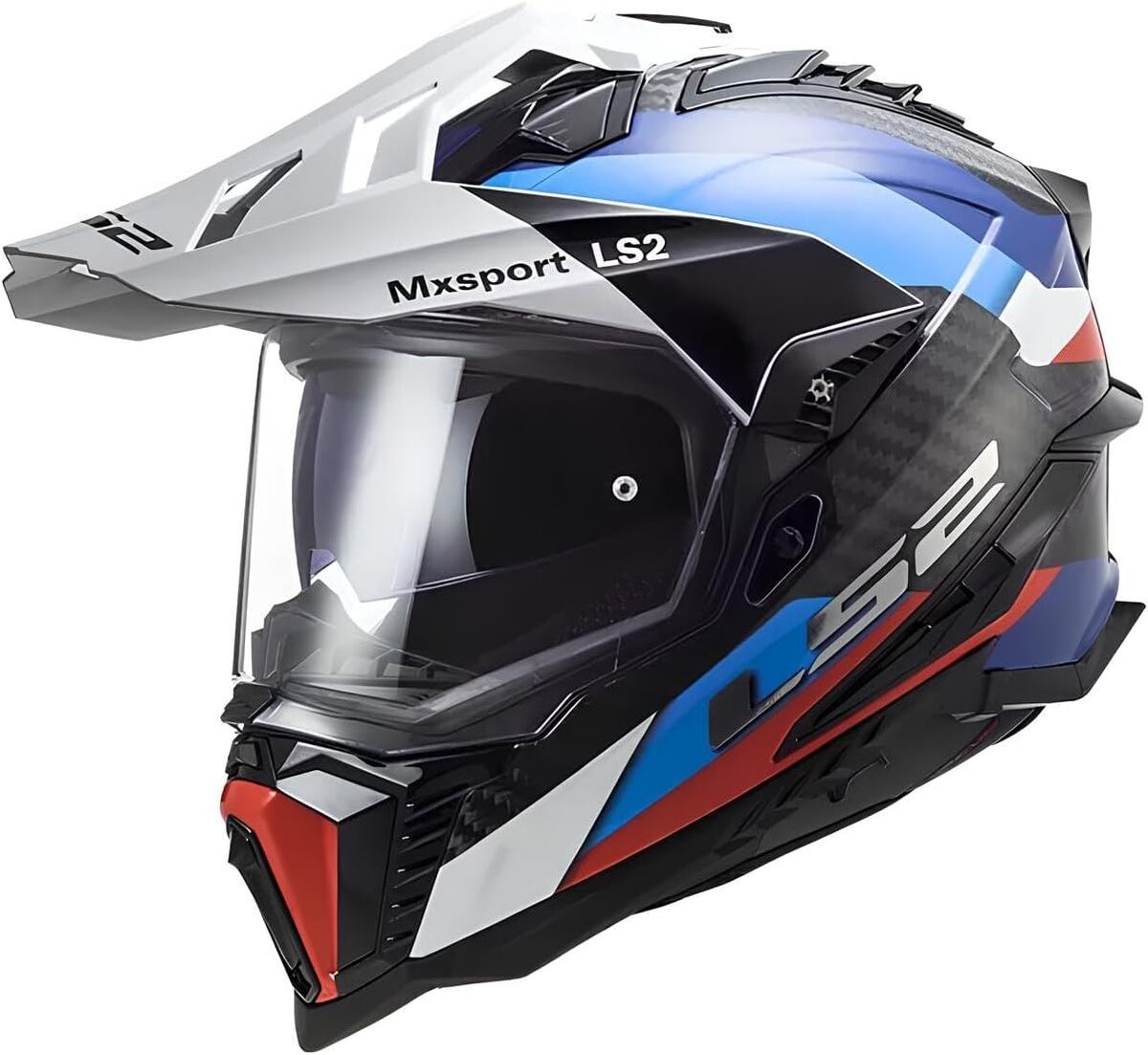 Test : casque moto LS2 Explorer Carbon Frontier black blue XS