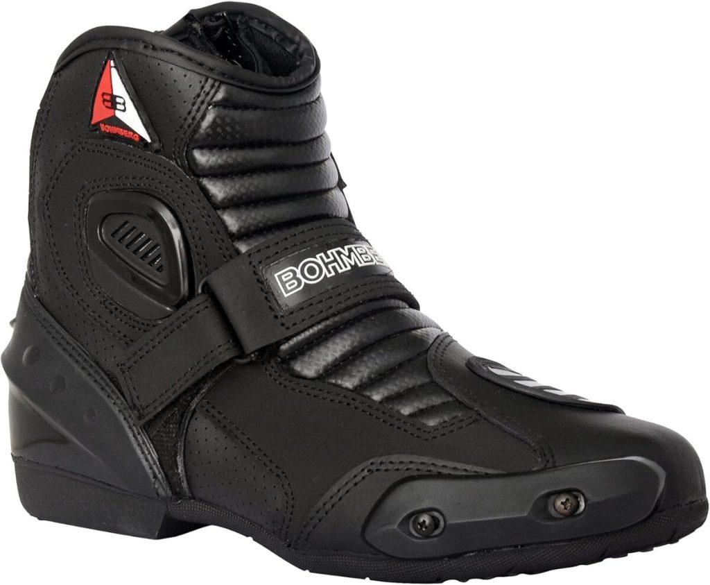 Renfort Cheville Changement Vitesse Bottes Moto Protectwear Cuir - Bottes Tournée Mi-Hautes Imperméables Bottes Cuir Moto