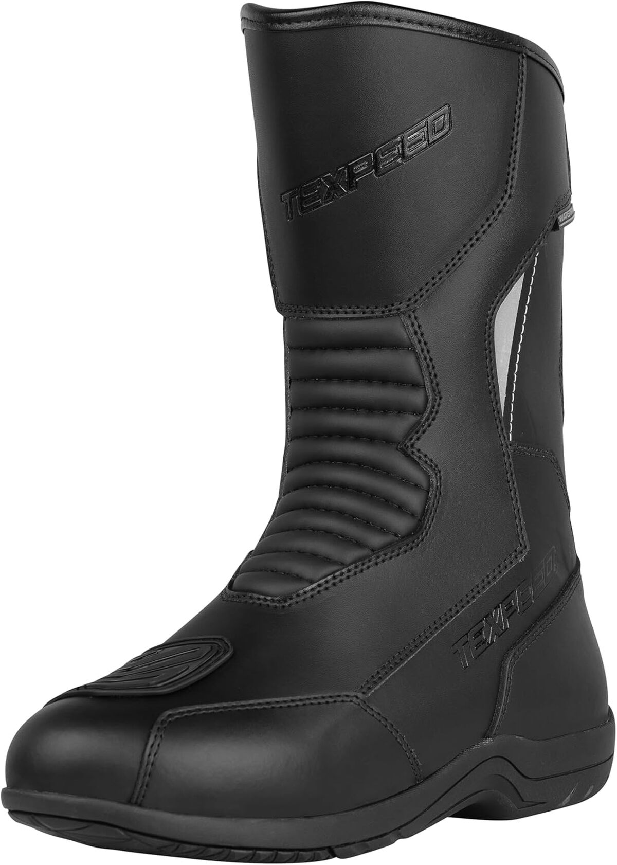 Test des bottes de moto imperméables en cuir pour hommes, taille 44 EU