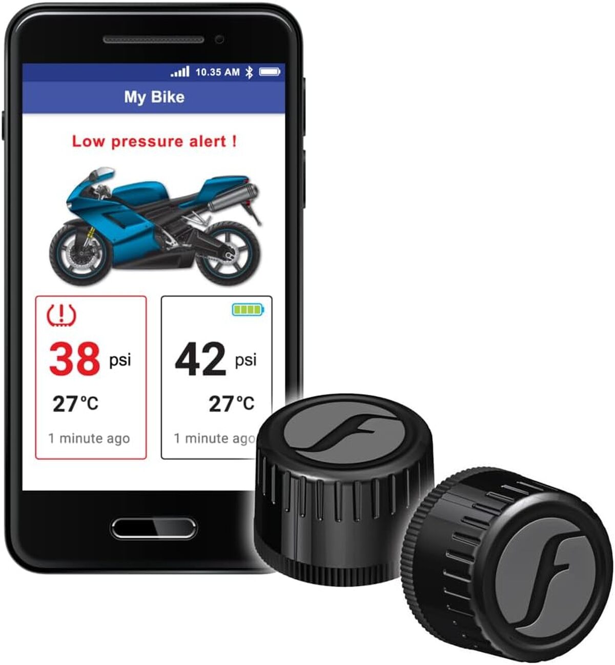 Test du FOBO Bike 2 : capteur de pression des pneus intelligent Bluetooth 5.0 pour motos
