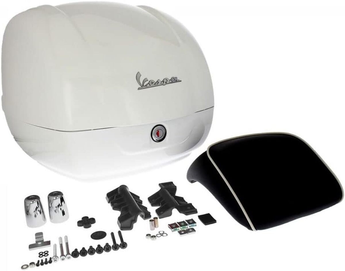 Test du Vespa Topcase 36L : montebianco, luna, pastel et Innocenza