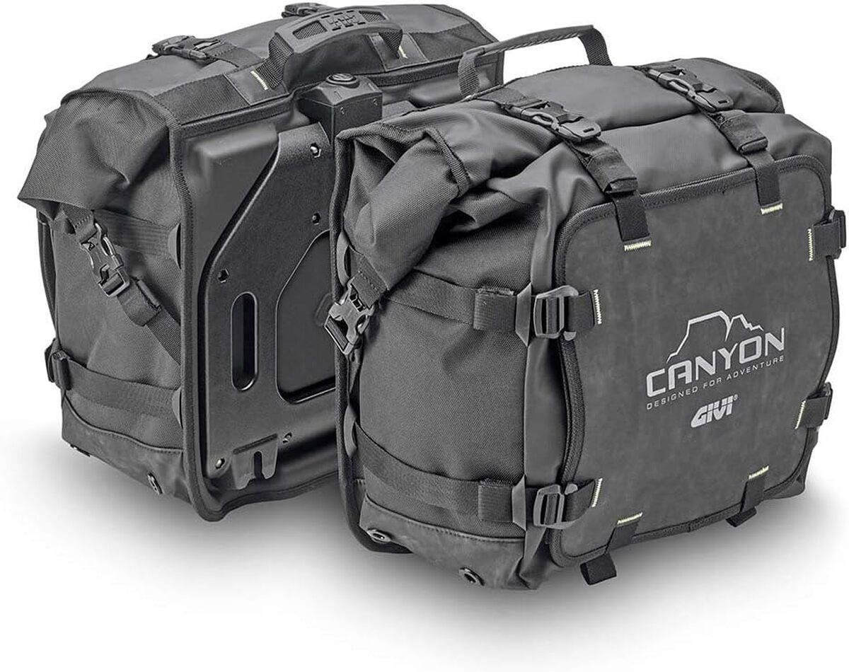 Test : sacoches latérales Givi GRT720 Canyon résistantes à l'eau 25+25L
