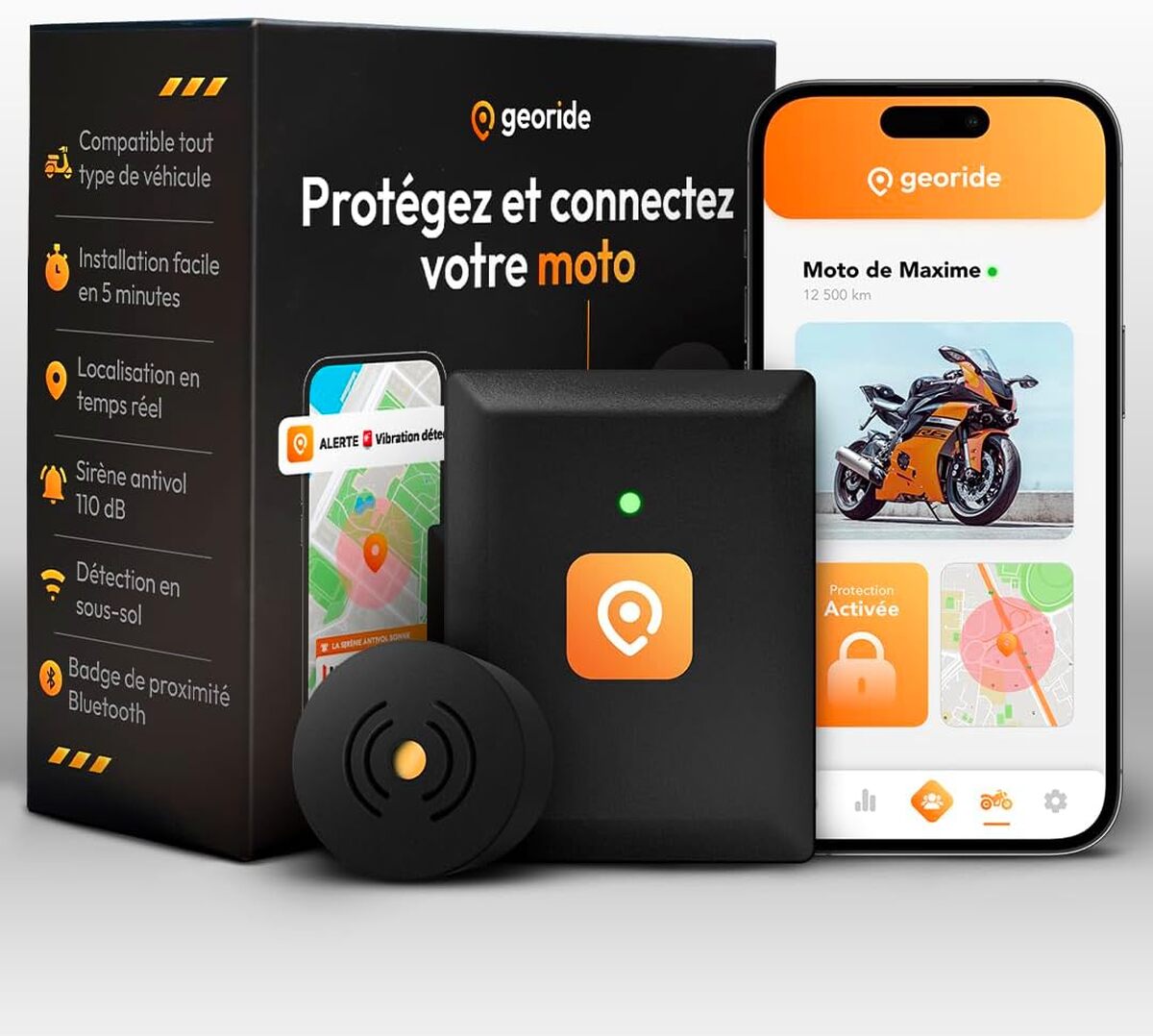 Test : geoRide 3, le tracker GPS moto intelligent et performant