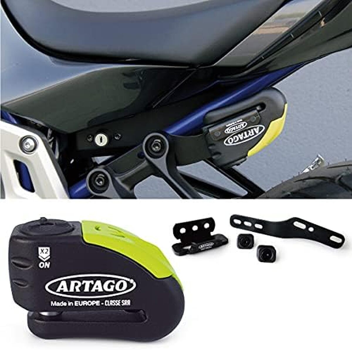 Test : artago 30X2 antivol avec alarme pour Yamaha MT-07 et Tracer 700