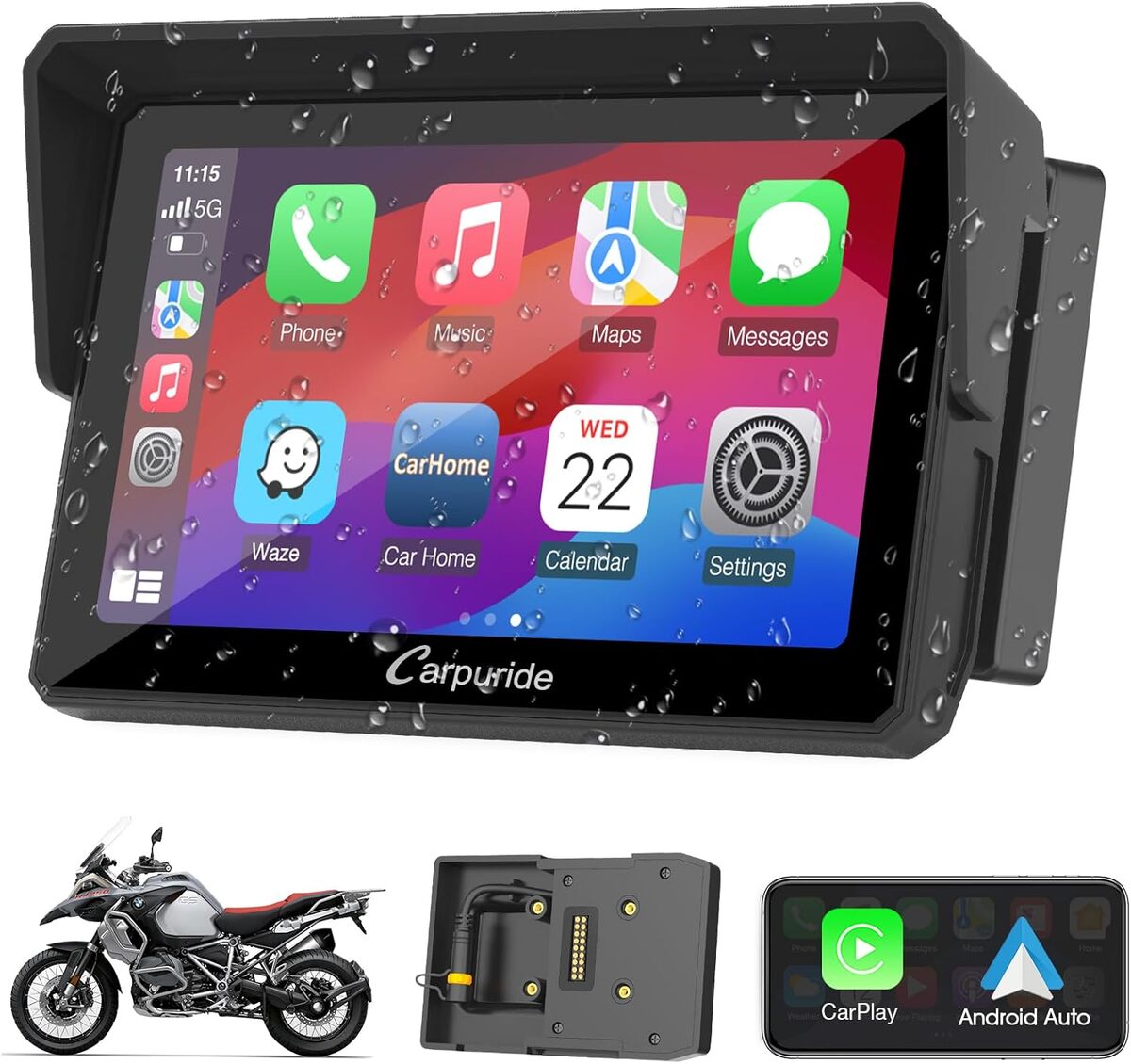 Test : carplay Carpuride W502B pour motos BMW