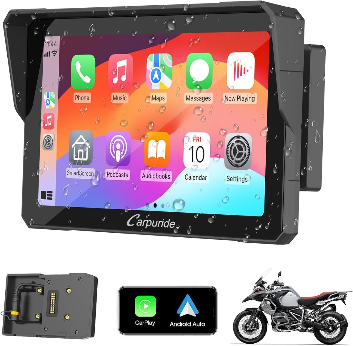 Test Carpuride W702B : écran GPS portable 7" pour BMW moto