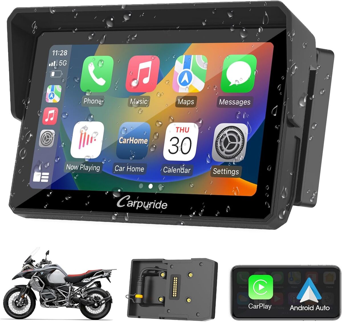 Test du Carpuride W502B : écran GPS moto 5" pour BMW avec CarPlay et Android Auto