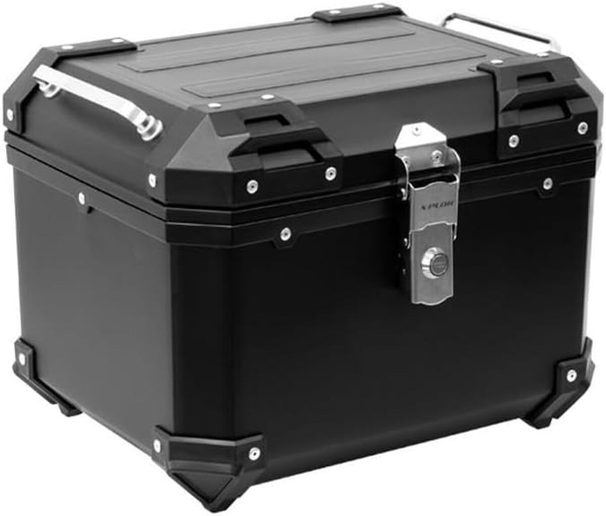 Test du topcase plastique noir 38L pour motocyclette