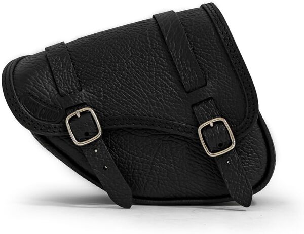 Sacoche côté Gauche en Cuir avec Ouvertures Rapides pour 2018-2020 Indian Scout Bobber, fabriqué en Italie Endscuoio