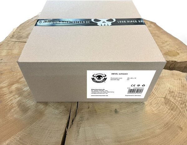 Devil Black Valise à bagages Von Orletanos XS Sissybar Valise Rôle Scooter Moto Compatible avec Harley Davidson HD Sac à bagages Heckkoffer Moto Custom Noir