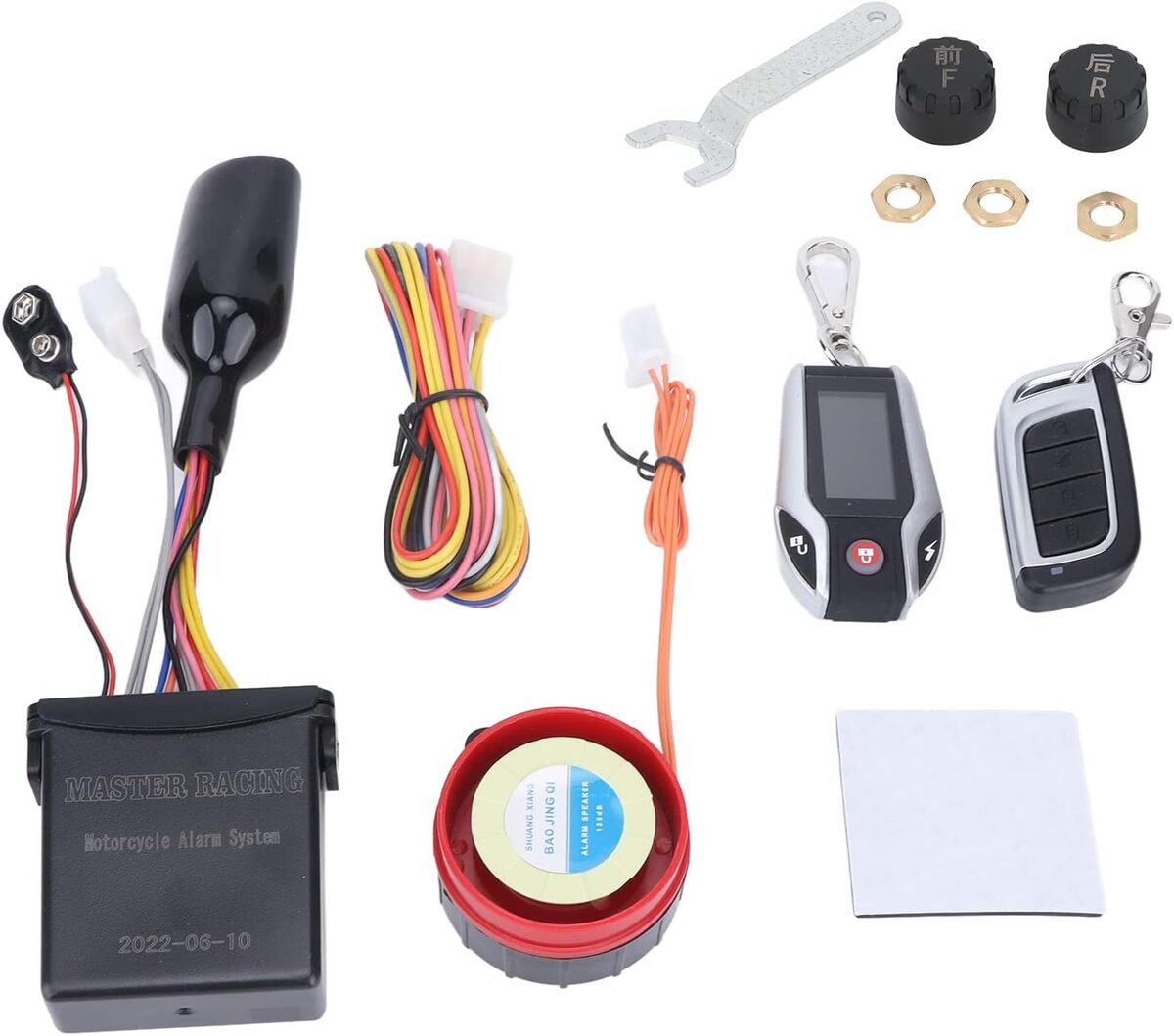 Test : alarme antivol moto étanche à 2 voies 12V avec jauge de pression