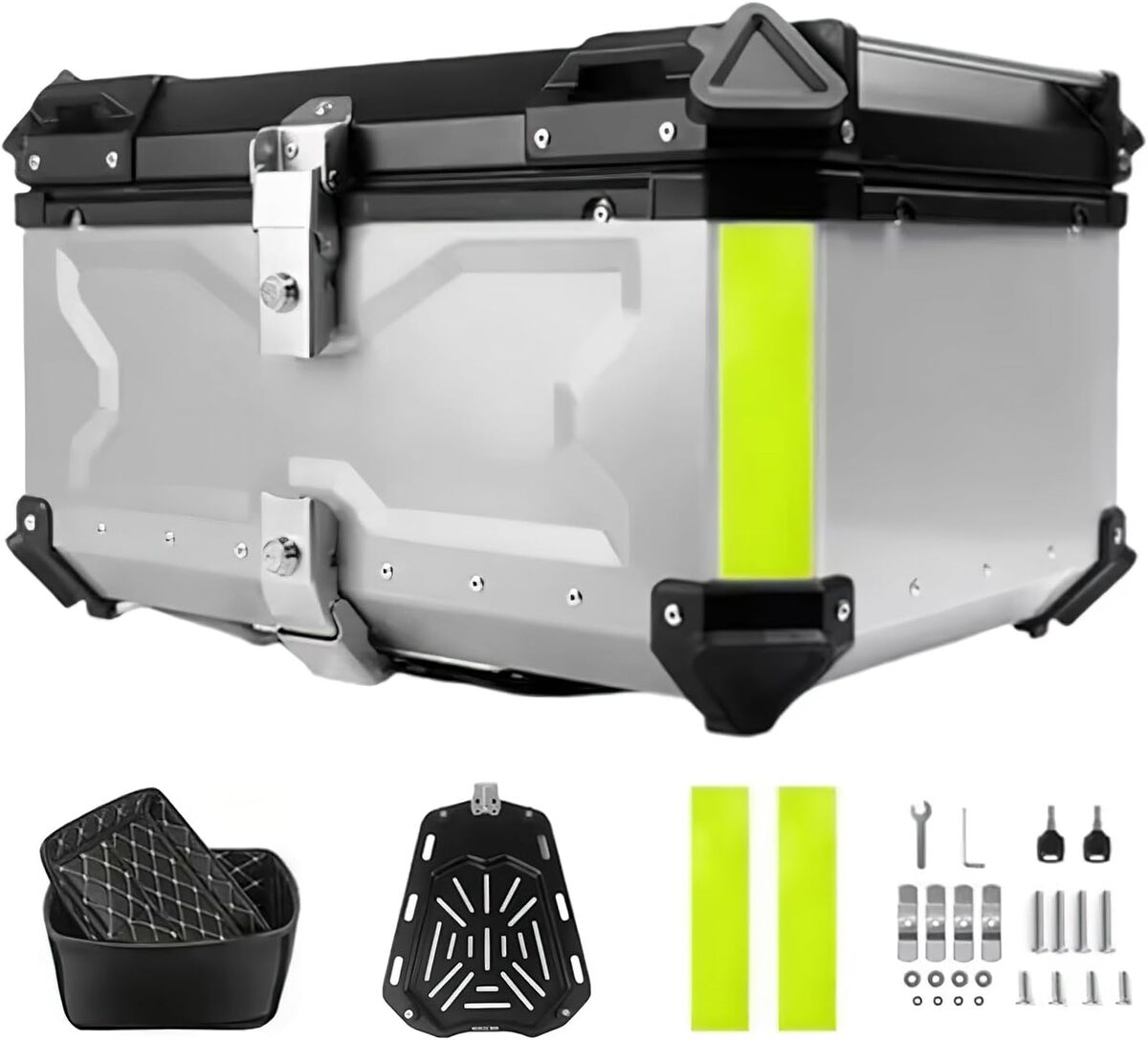 Test du top case moto aluminium 80L : bagages étanches sécurisés