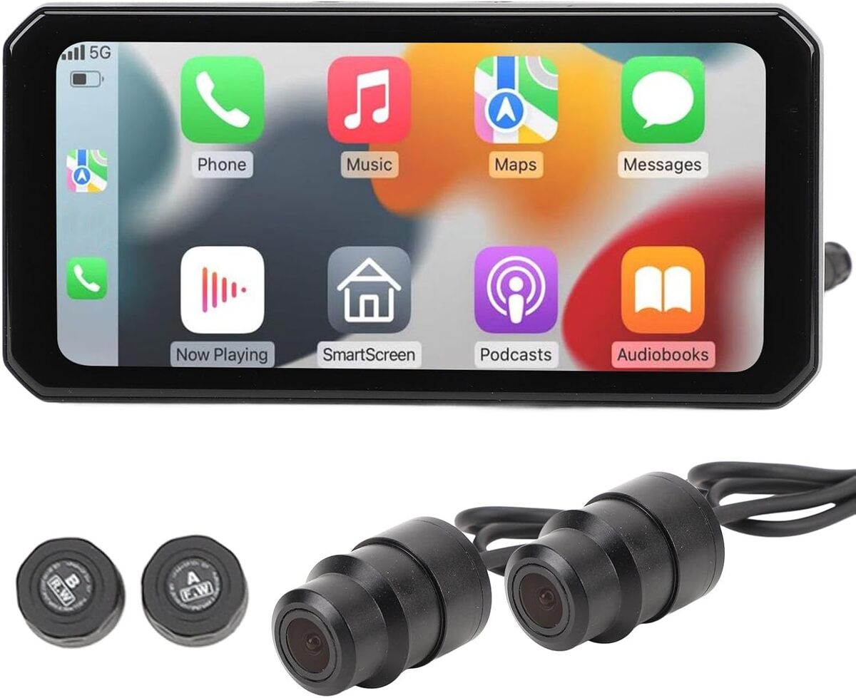 Test : caméra de tableau de bord moto 1440P écran tactile 6, 25 pouces