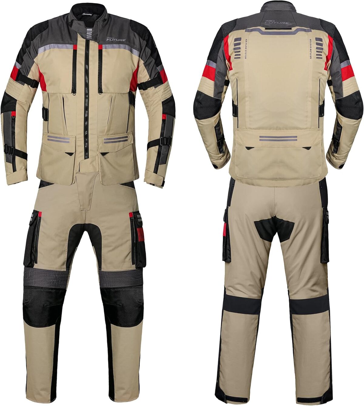 Test de la combinaison moto Pro Future 2 pièces 4 saisons beige XL