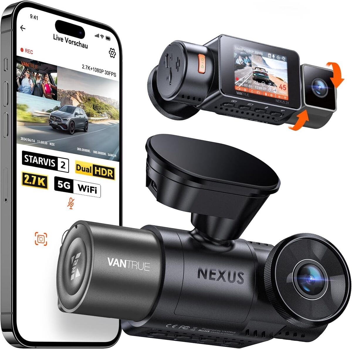 Test de la dashcam Vantrue N2X : performance et polyvalence à bord