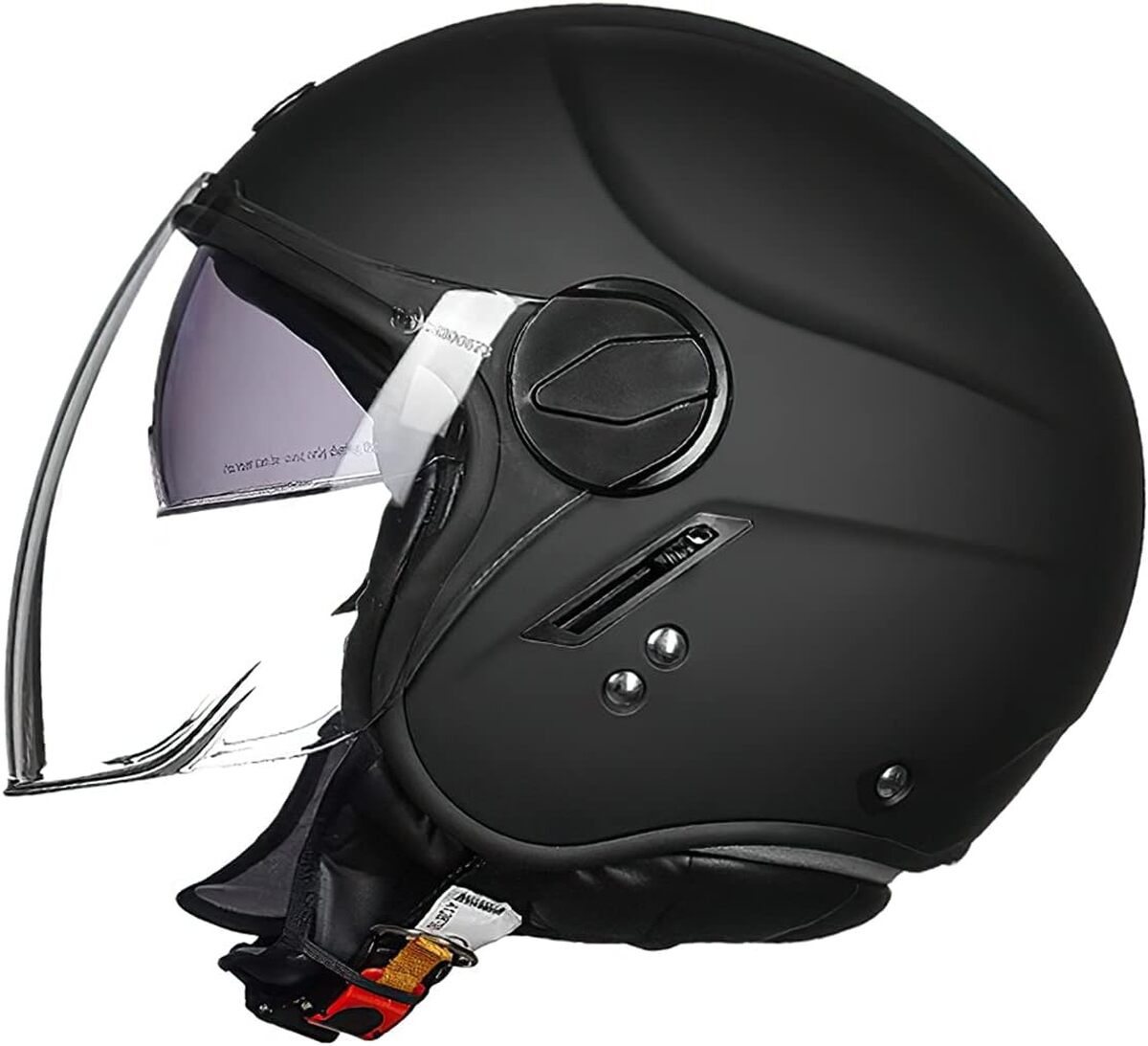 Test : casque jet Lionciano ECE 22.06 noir mat pour moto et scooter