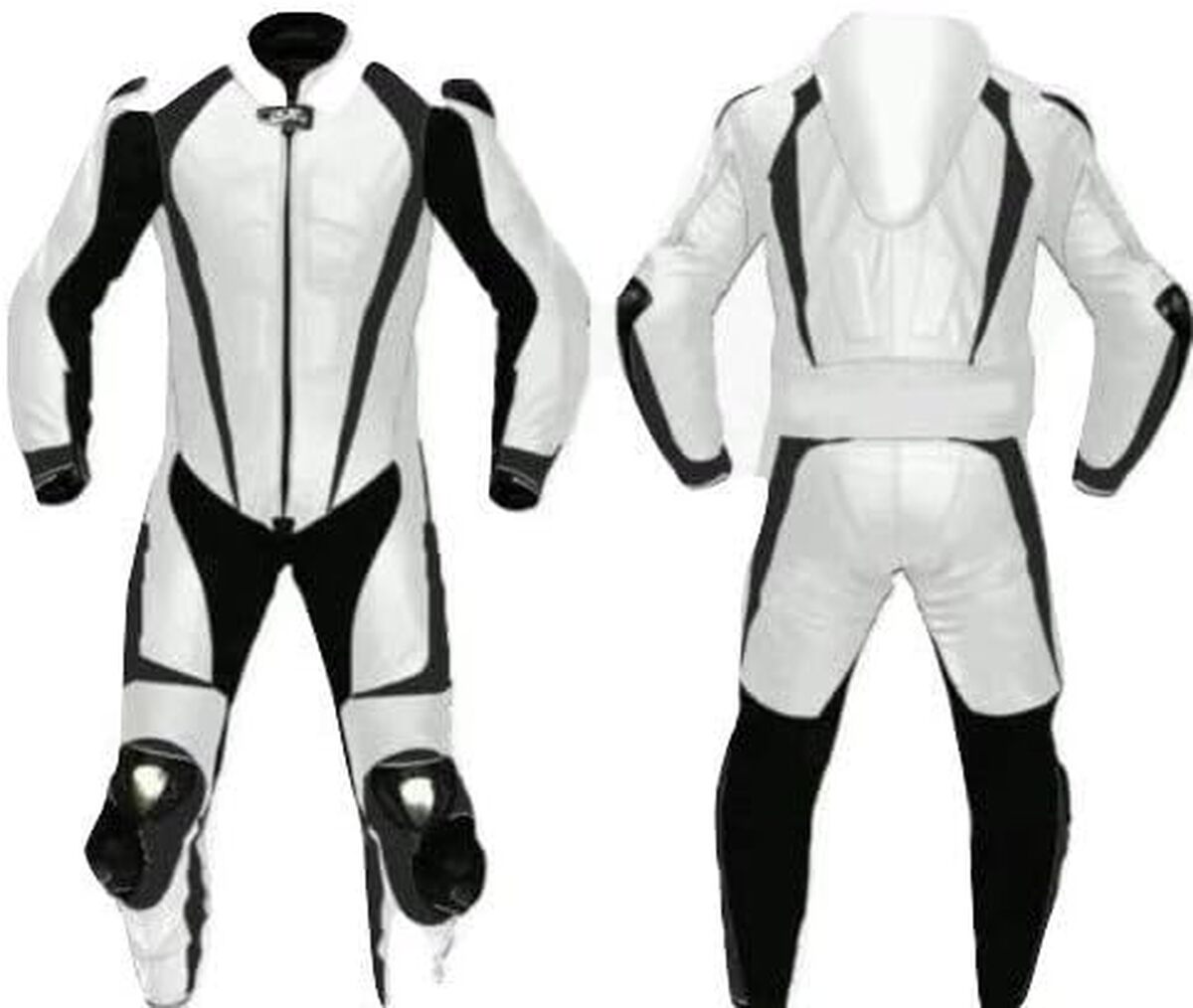 Test : combinaison de moto Matagear cuir blanc et noir taille S