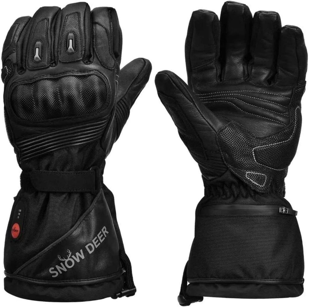 Test des gants chauffants SNOW DEER pour motards