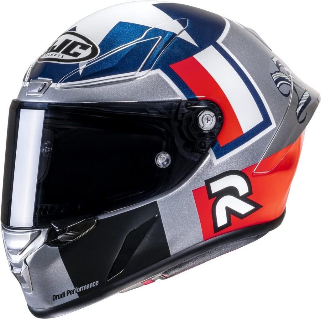 Test du casque moto HJC RPHA1 Ben Spies Silver Star