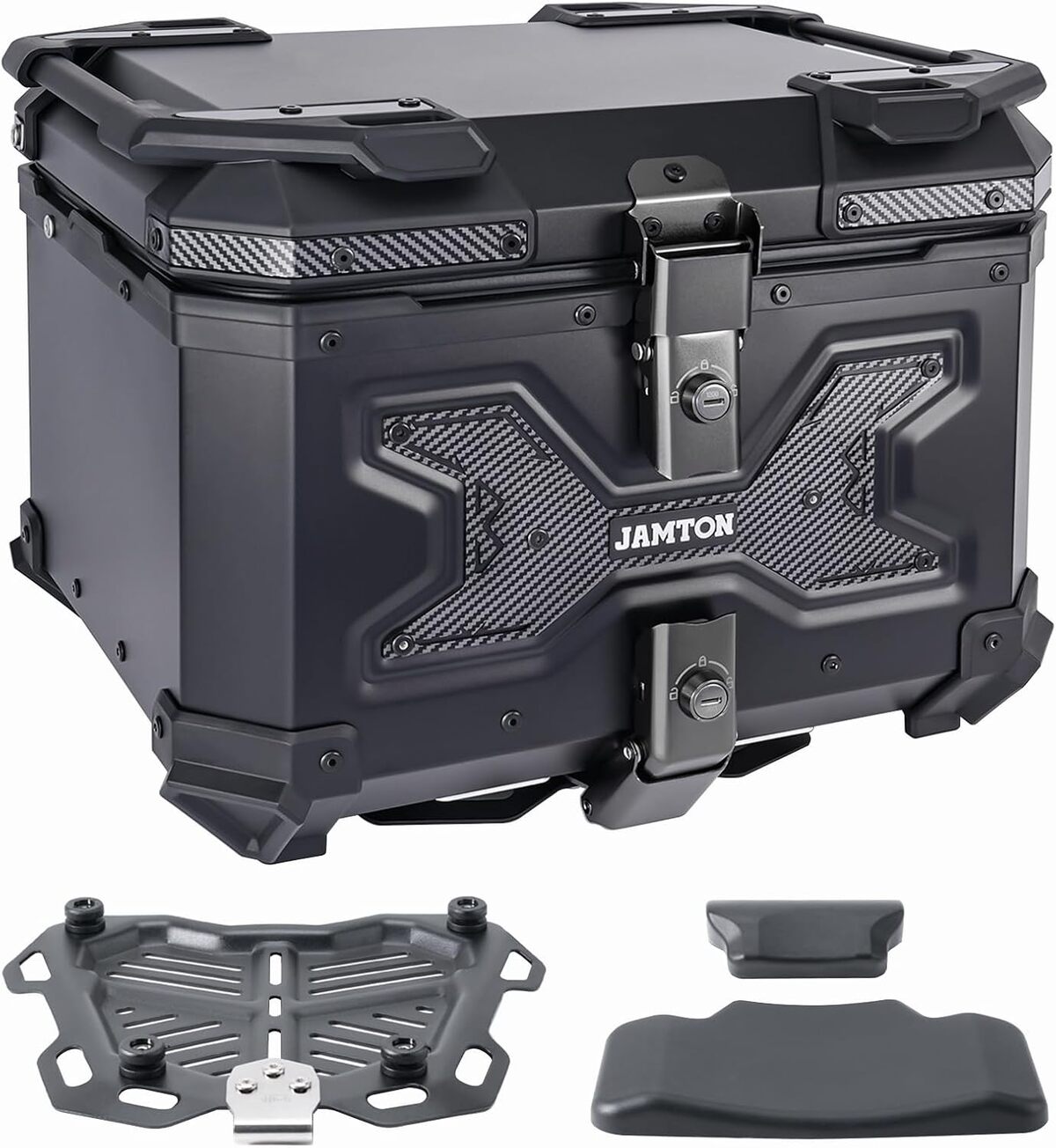 Test : jamton coffre de moto 45 l noir mat