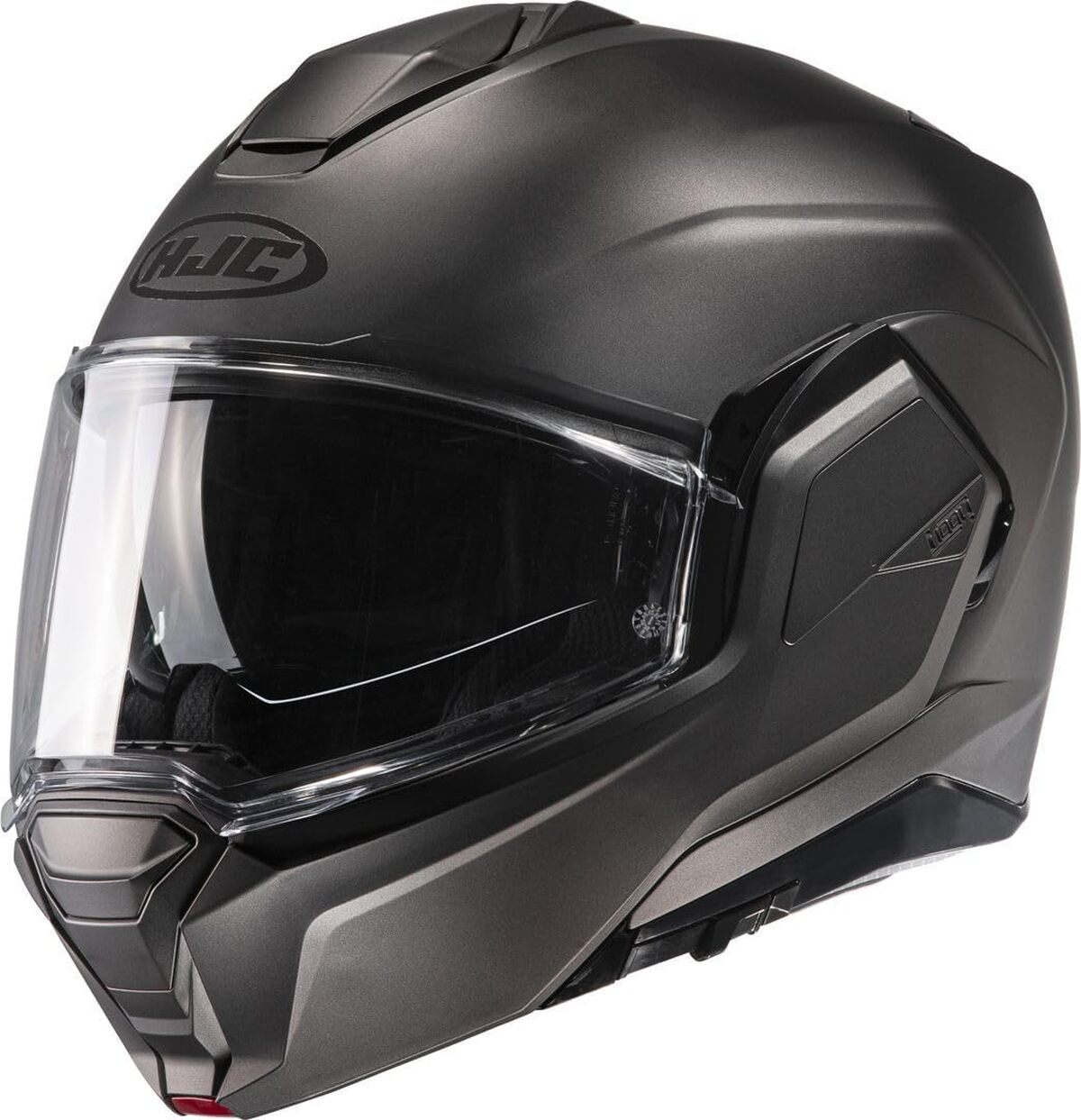 Test du casque moto modulable HJC i100 semi mat titanium