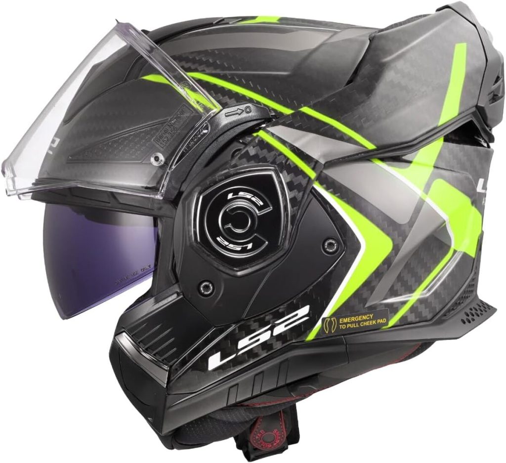 Test : casque LS2 ADVANT X Carbon Future II gloss h-v yellow