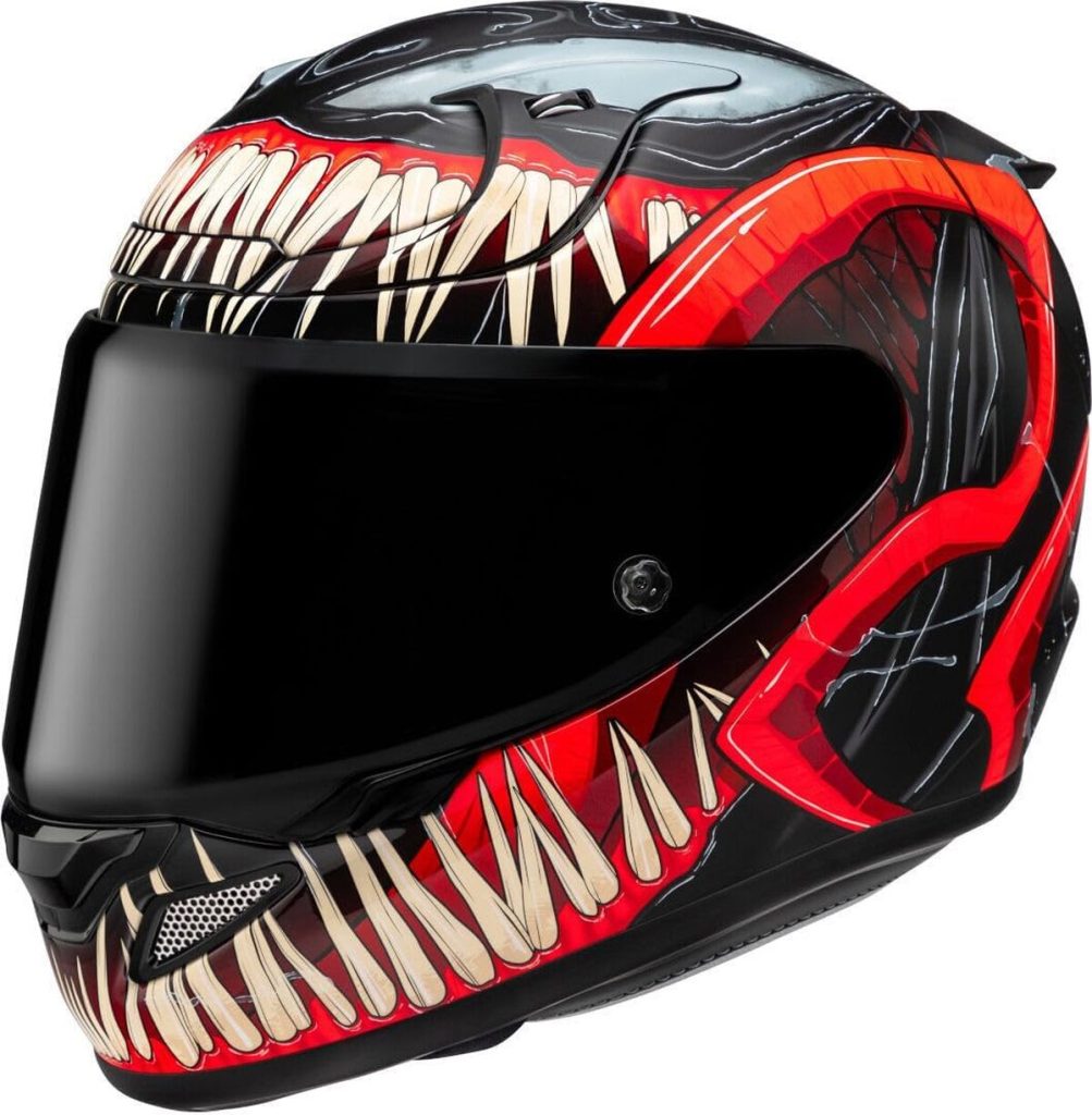 Test du casque intégral HJC RPHA 12 Venom 3 Marvel