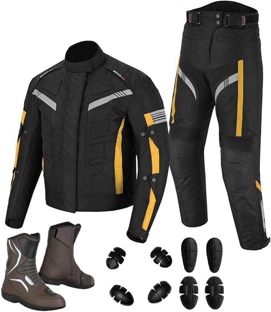 Test : vaster Moto combinaison imperméable orange 5XL