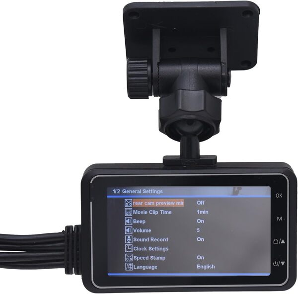 KAOLALI Dashcam Moto Double 1080p Moto Dash Cam avec WiFi GPS 3