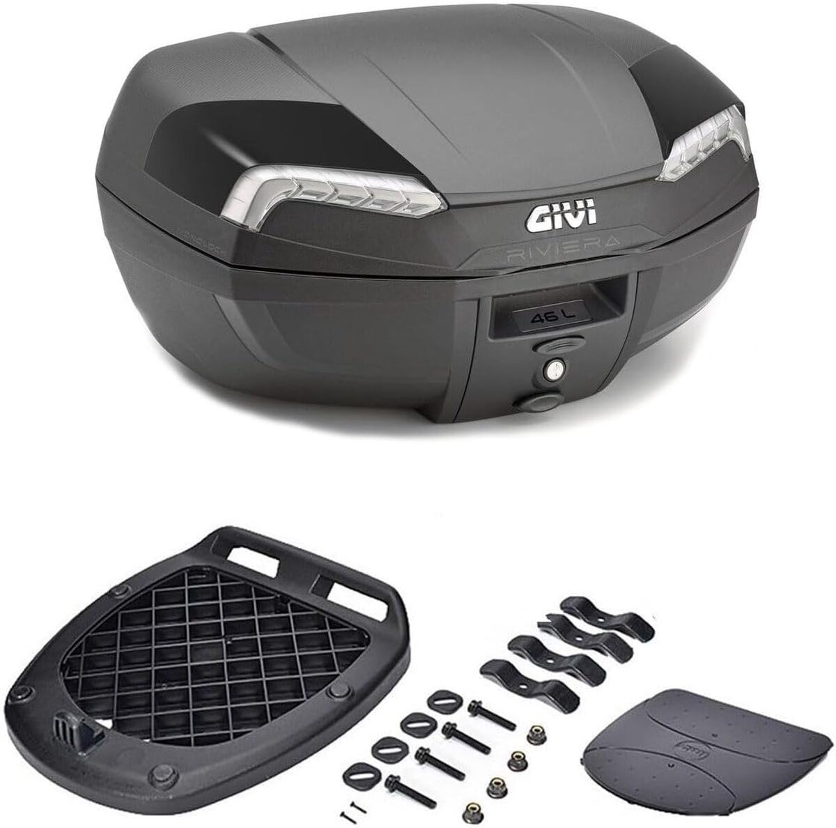 Test du topcase GIVI E46NT2 : coffre moto pratique et spacieux