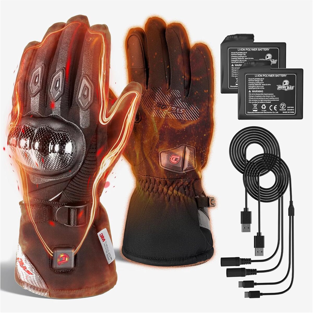 Test : gants chauffants moto hiver 2026 noir M