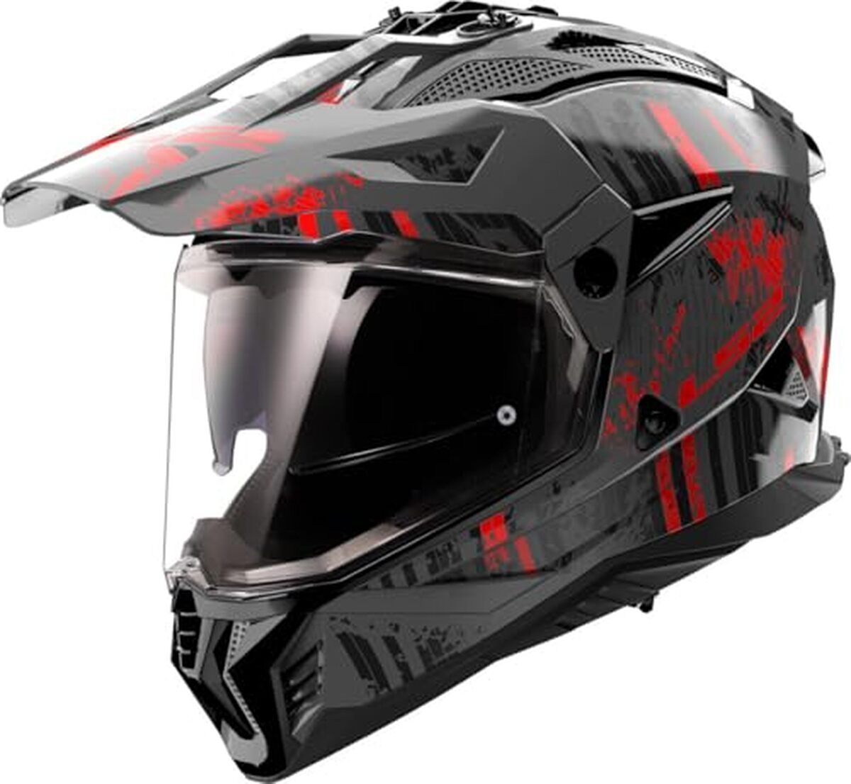 Test : casque LS2 Pioneer II Crazy Matt Black Red en taille XL