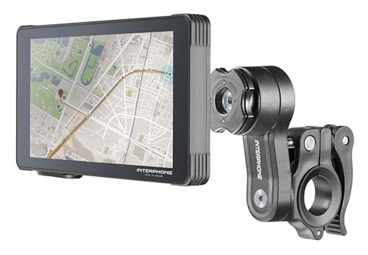 Test interphone écran moto RideSync 5, 5" : connectivité et fonctionnalités en action